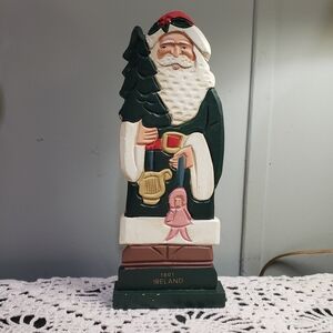 Vintage 1801 Ireland Santa Claus Wood Figurine Christmas Decor